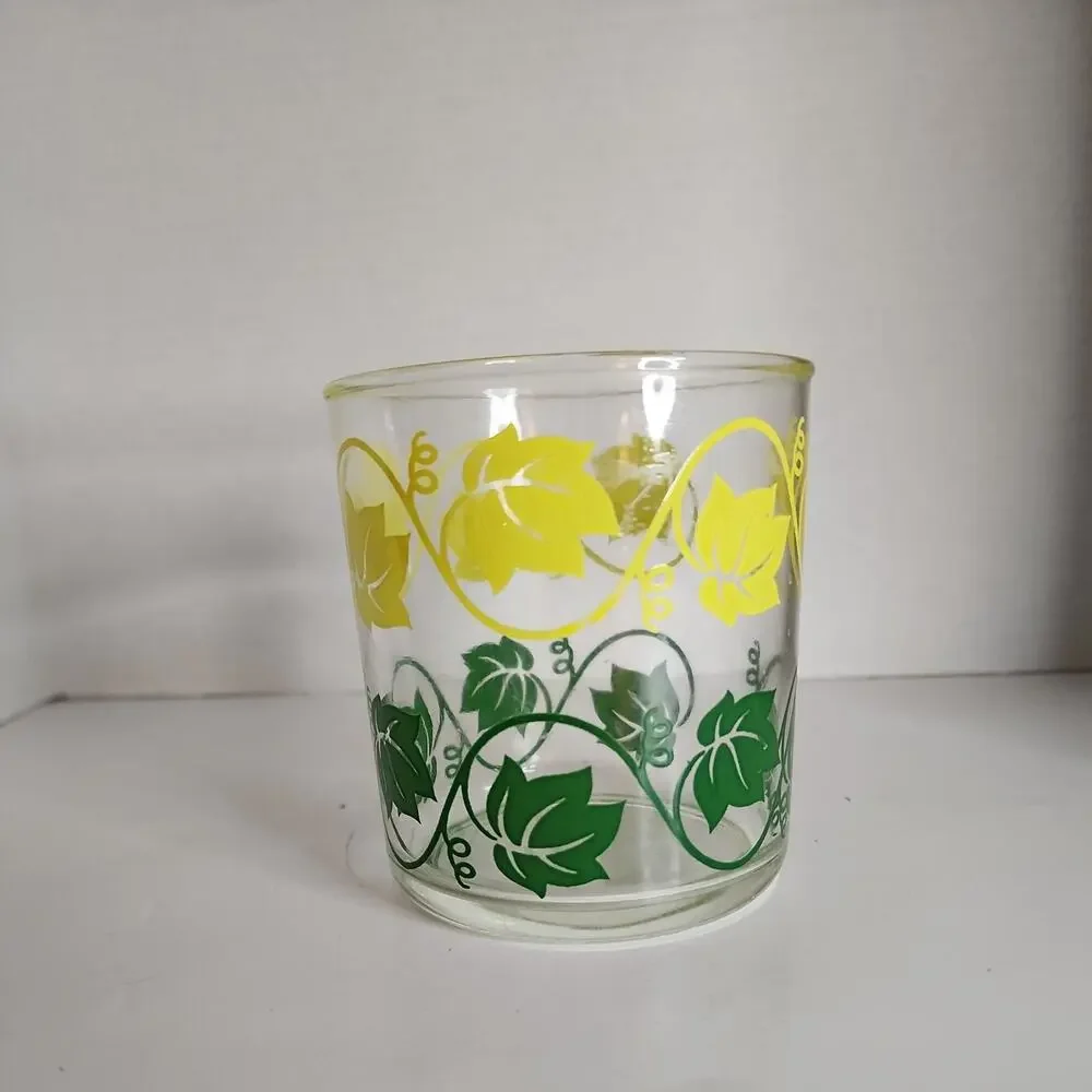 VTG Hazel Atlas Glass Sour Cream 4